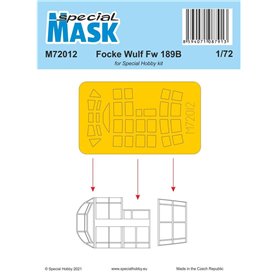 Special Hobby M72012 Focke Wulf FW 189B Mask For Special Hobby Kit