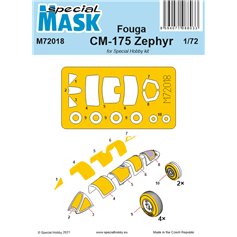 Special Hobby 1:72 Masks for Fouga CM-175 Zephyr - Special Hobby 