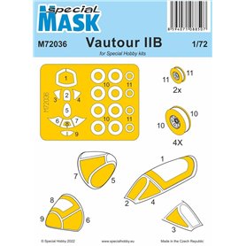 Special Hobby M72036 Vautour IIB Mask For Special Hobby Kits