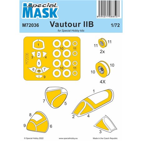 Special Hobby 1:72 Maski do Vautour IIB dla Special Hobby