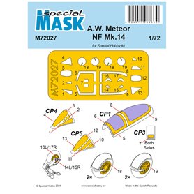 Special Hobby M72027 A.W. Meteor NF Mk.14 Mask For Special Hobby Kit