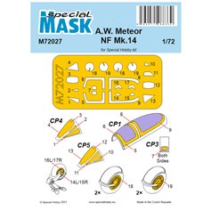 Special Hobby M72027 A.W. Meteor NF Mk.14 Mask For Special Hobby Kit