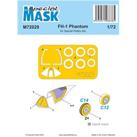 Special Hobby M72029 FH-1 Phantom Mask For Special Hobby Kit