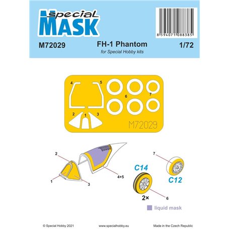 Special Hobby 1:72 Maski do FH-1 Phantom dla Special Hobby