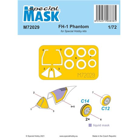 Special Hobby M72029 FH-1 Phantom Mask For Special Hobby Kit