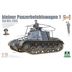 Takom 1017 Sd.Kfz.265 Kleiner Panzerbefehlswagen 1 3 in 1