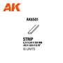 AK Interactive Strips 0.30 x 0.50 x 350mm - STYRENE STR