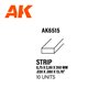 AK Interactive Strips 0.75 x 2.00 x 350mm - STYRENE STR