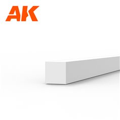 AK Interactive 6524 STYRENE STRIPS 1.50mm x 1.50mm x 350mm - 10szt.