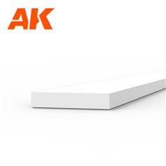 AK Interactive 6517 STYRENE STRIPS 0.75mm x 4.00mm x 350mm - 10szt.