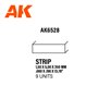 AK Interactive 6528 STYRENE STRIPS 1.50mm x 5.00mm x 350mm - 9szt.