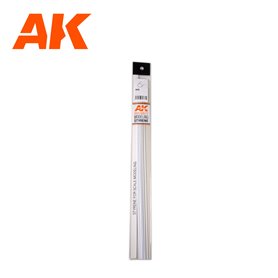 AK Interactive 6539 STYRENE ROD 1.50mm x 350mm - 8szt.