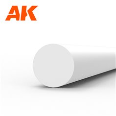 AK Interactive 6541 STYRENE ROD 3.00mm x 350mm - 4szt.