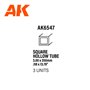 AK Interactive 6547 SQUARE HOLLOW TUBE 3.00mm x 350mm - 3szt.