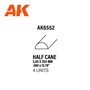AK Interactive Half cane 2.00 x 350mm - STYRENE STRIP