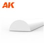 AK Interactive Half cane 4.00 x 350mm - STYRENE STRIP