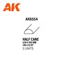 AK Interactive Half cane 4.00 x 350mm - STYRENE STRIP