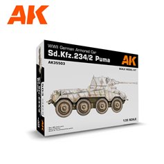 AK Interactive 1:35 Sd.Kfz.234/2 Puma - WWII GERMAN ARMORED CAR 