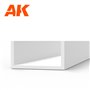 AK Interactive 6557 STYRENE U CHANNEL 5.0mm x 350mm - 3szt.