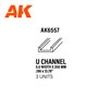 AK Interactive U Channel 5.0 width x 350mm - STYRENE ST