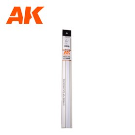 AK Interactive 6559 STYRENE ANGLE 1.50mm x 1.50mm x 350mm - 4szt.