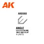 AK Interactive Angle 2.0 x 2.0 x 350mm - STYRENE STRIP