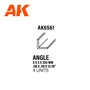 AK Interactive 6551 STYRENE ANGLE 2.5mm x 2.5mm x 350mm - 4szt.
