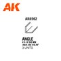 AK Interactive Angle 3.5 x 3.5 x 350mm - STYRENE STRIP