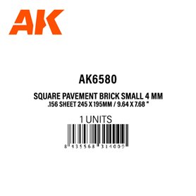 AK Interactive Square Pavement Brick Small 4MM/156 Shee