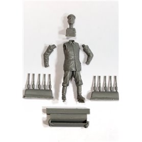 Copper State Models F32-004 German Aerodrome Personnel w/ Grenades Crate WWI Figure