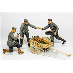 Copper State Models F32-006 German Aerodrome Personnel Ordnance Team w/Cart WWI Figures