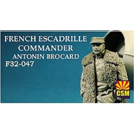 Copper State Models F32-047 French Escadrille Commander Antonin Brocard WWI Figures