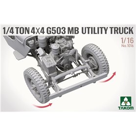 Takom 1016 1/4 Ton 4x4 G503 MB Utility Truck