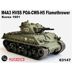 Dragon ARMOR 1:72 M4A3 HVSS POA-CWS-H5 Flamethrower - KOREA 1951