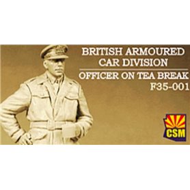 Copper State Models F35-001 British Armoured Car Division Officer On Tea Break