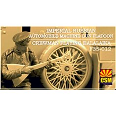 Copper State Models 1:35 IMPERIAL RUSSIAN AUTOMOBILE MACHINE GUN PLATOON CREWMAN PLAYING BALALAIKA