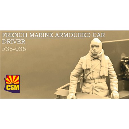 Copper State Models 1:35 1:35 FRENCH MARINE ARMOURED CAR DRIVER