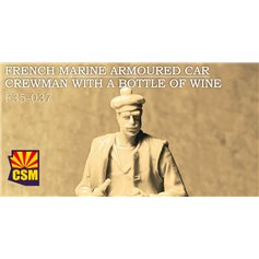 Copper State Models 1:35 FRENCH MARINE ARMOURED CAR CREWMAN WITH A BOTTLE OF WINE