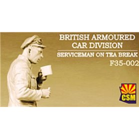 Copper State Models F35-002 British Armoured Car Division Serviceman On Tea Break
