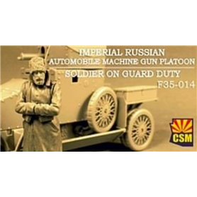 Copper State Models F35-014 Imperial Russian Automobile Machine Gun Platoon Soldier On Guard Duty