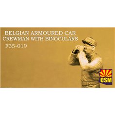 Copper State Models 1:35 BELGIAN ARMOURED CAR CREWMAN WITH BINOCULARS 