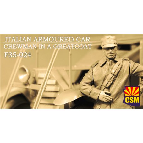 Copper State Models 1:35 ITALIAN ARMOURED CAR CREWMAN WITH A GREATCOAT