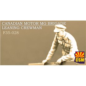 Copper State Models F35-028 Canadian Motor MG Brigade Leaning Crewman