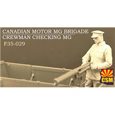 Copper State Models F35-029 Canadian Motor MG Brigade Crewman Checking MG 