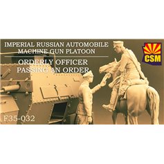 Copper State Models 1:35 IMPERIAL RUSSIAN AUTOMOBILE MACHINE GUN PLATOON ORDERLY OFFICER PASSING AN ORDER 