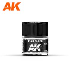 AK Interactive REAL COLORS RC001 Flat Black - 10ml
