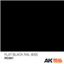 AK Interactive REAL COLORS RC001 Flat Black - 10ml