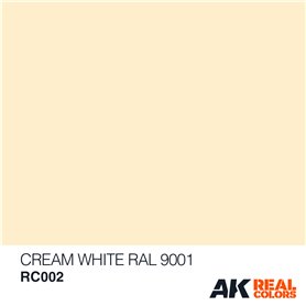 AK Interactive REAL COLORS RC002 Cream White - RAL 9001 - 10ml