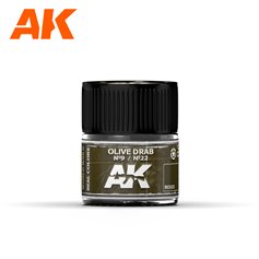 AK Interactive REAL COLORS RC023 Olive Drab Nr.9 - Nr.22 - 10ml