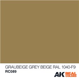 AK Interactive REAL COLORS RC089 Graubeige-Grey Beige - RAL 1040-F9 - 10ml